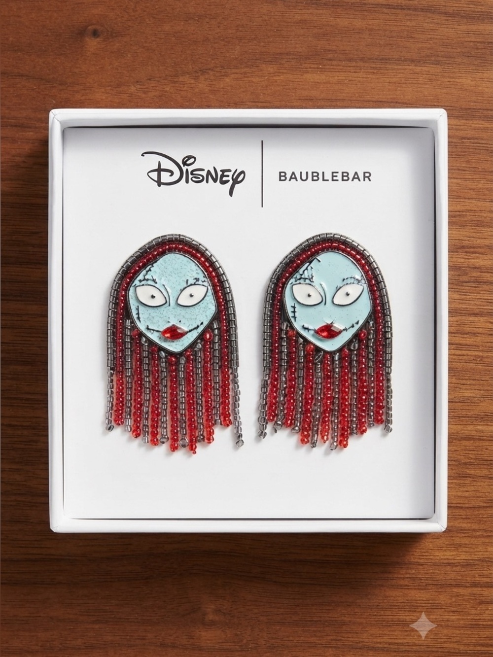 Disney BaubleBar Nightmare Before Christmas Sally Beaded Earrings Halloween NIB